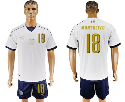 Italy #18 Montolivo Away Soccer Country Jersey - Click Image to Close